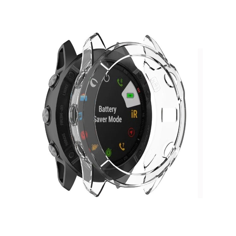 For Garmin Fenix 6X TPU Half Coverage Smart Watch Protevtice Case, For Garmin Fenix 6X