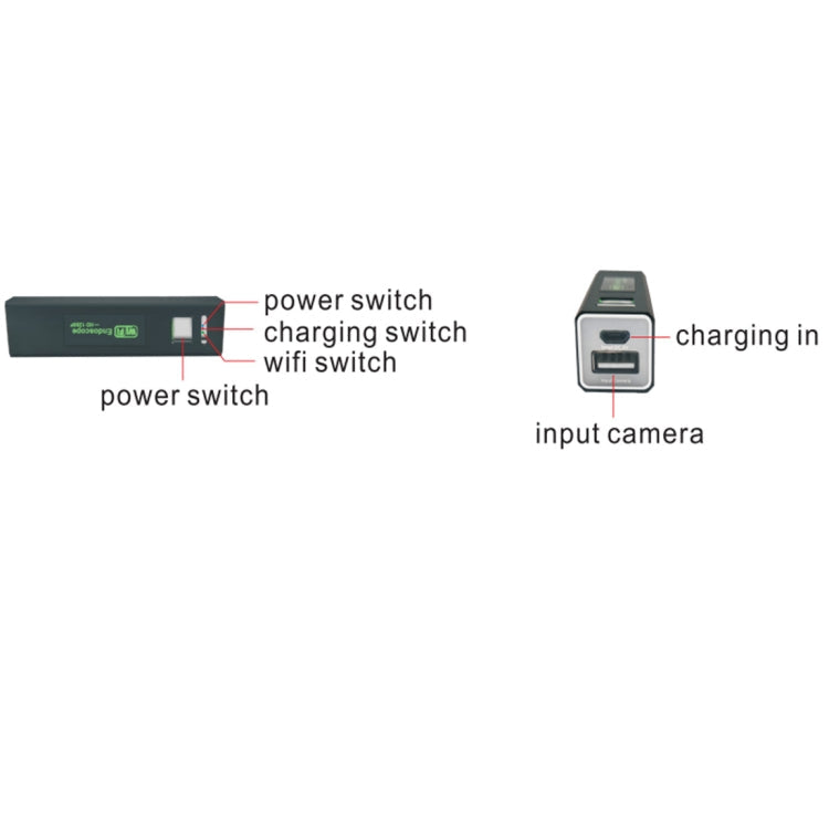 YPC110 8mm 2.0MP HD Camera WiFi Endoscope Snake Tube Inspection Camera with 8 LED, Waterproof IP68, Lens Diameter: 8mm, Length: 2m, Hard Line, 2m Hard Line