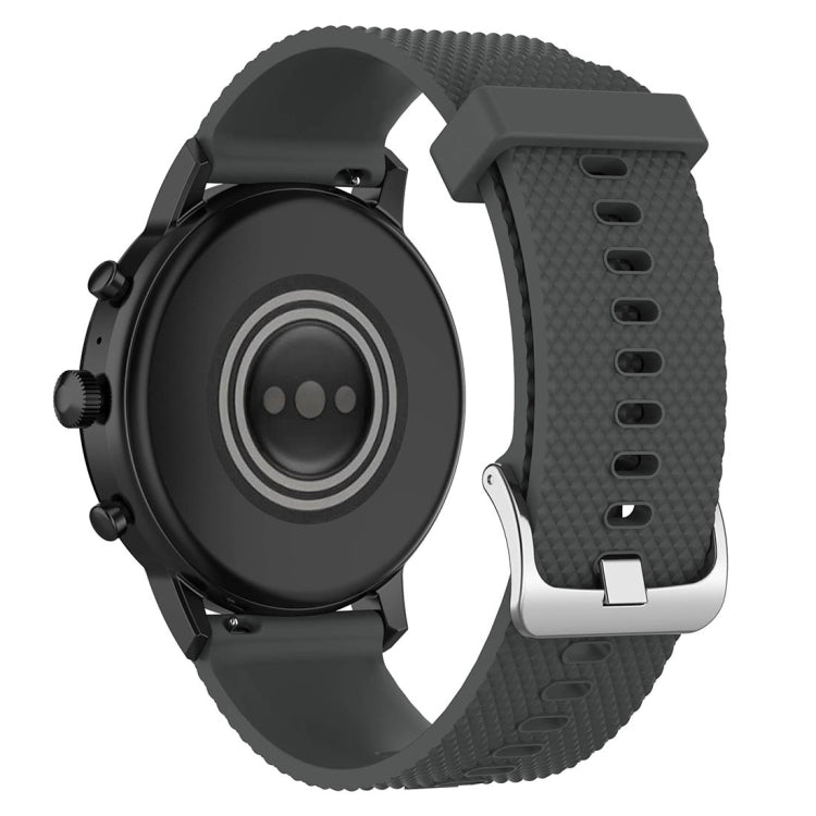 22mm Texture Silicone Wrist Strap Watch Band for Fossil Gen 5 Carlyle, Gen 5 Julianna, Gen 5 Garrett, Gen 5 Carlyle HR