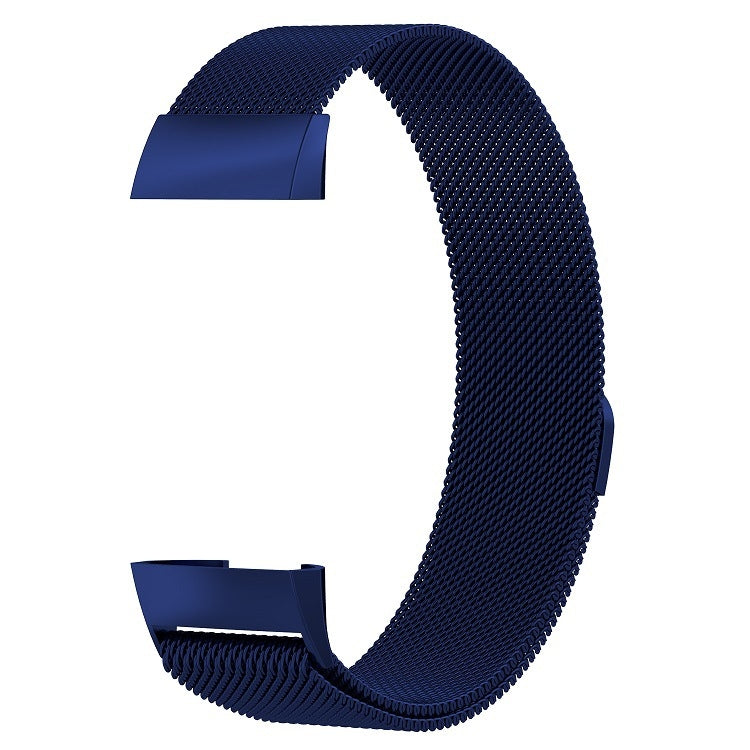 Stainless Steel Magnet Watch Band for FITBIT Charge 3, Size:Small, 187x18mm