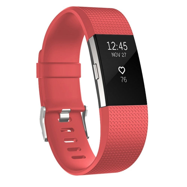 Square Pattern Adjustable Sport Watch Band for FITBIT Charge 2, Size: L, 12.5x8.5cm, L, Blue, L, White, L, Aqua Blue, L, Black, L, Light Pink, L, Light Purple, L, Mint Green, L, Coral Red, L, Navy Blue, L, Dark Purple, L, Purple, L, Cyan, L, Pink, L, R...