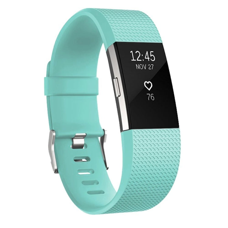 Square Pattern Adjustable Sport Watch Band for FITBIT Charge 2, Size: L, 12.5x8.5cm, L, Blue, L, White, L, Aqua Blue, L, Black, L, Light Pink, L, Light Purple, L, Mint Green, L, Coral Red, L, Navy Blue, L, Dark Purple, L, Purple, L, Cyan, L, Pink, L, R...