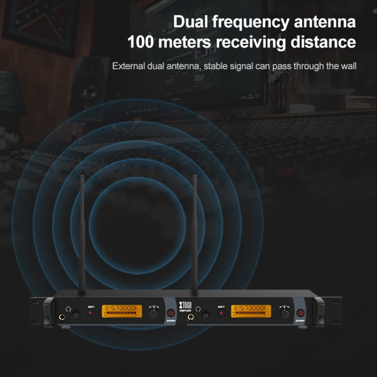 XTUGA IEM1200 Wireless Transmitter 4 Bodypack Stage Singer In-Ear Monitor System, Transmitter 4 Bodypack