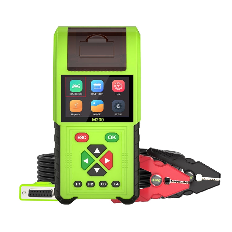JDiag M200 8V-30V OBD Motorcycles Diagnostic Instrument with Data Printing, Full Version, M200 Full Version