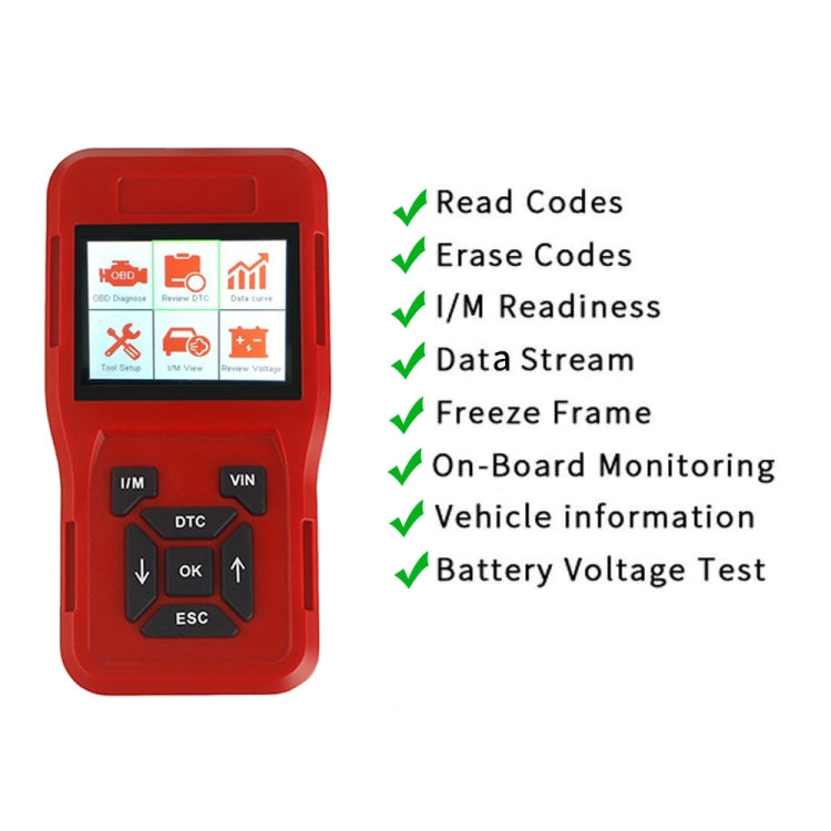 TK209 Car Mini Code Reader OBD2 Fault Detector Diagnostic Tool, TK209