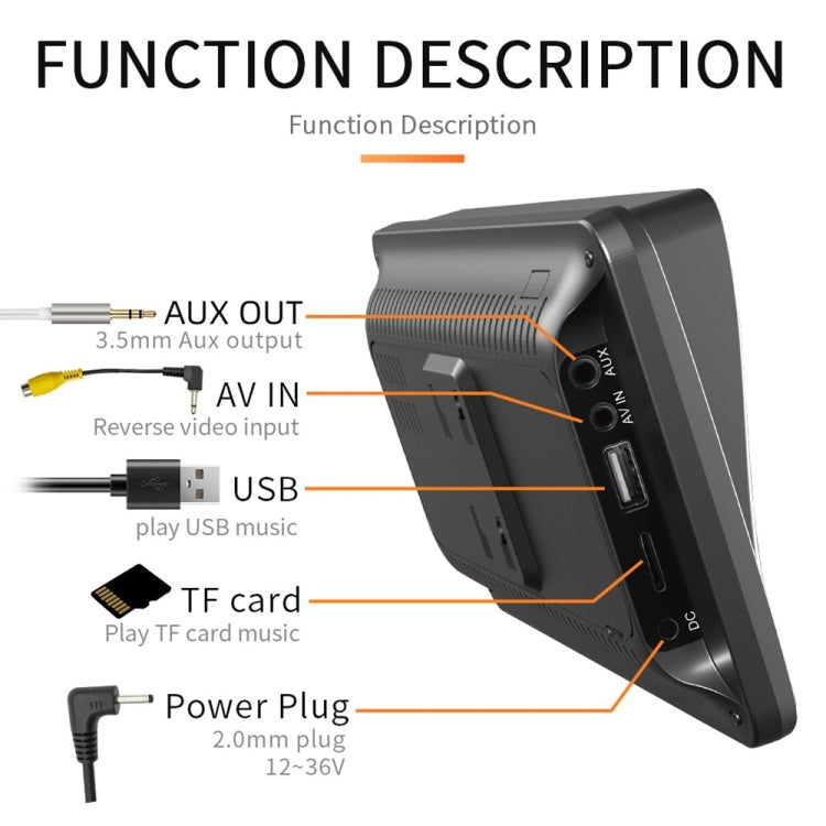 B5300 7 inch Wireless CarPlay Car Bluetooth MP5 Player, Support Mobile Phone Interconnection with Remote Control, B5300 with Remote Control