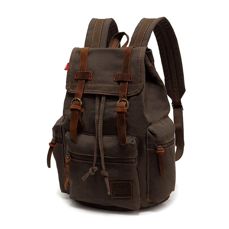 AUGUR 1039 Large Student Retro Canvas Backpack Shoulders Laptop Bag, 1039 Large