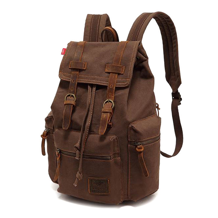 AUGUR 1039 Large Student Retro Canvas Backpack Shoulders Laptop Bag, 1039 Large
