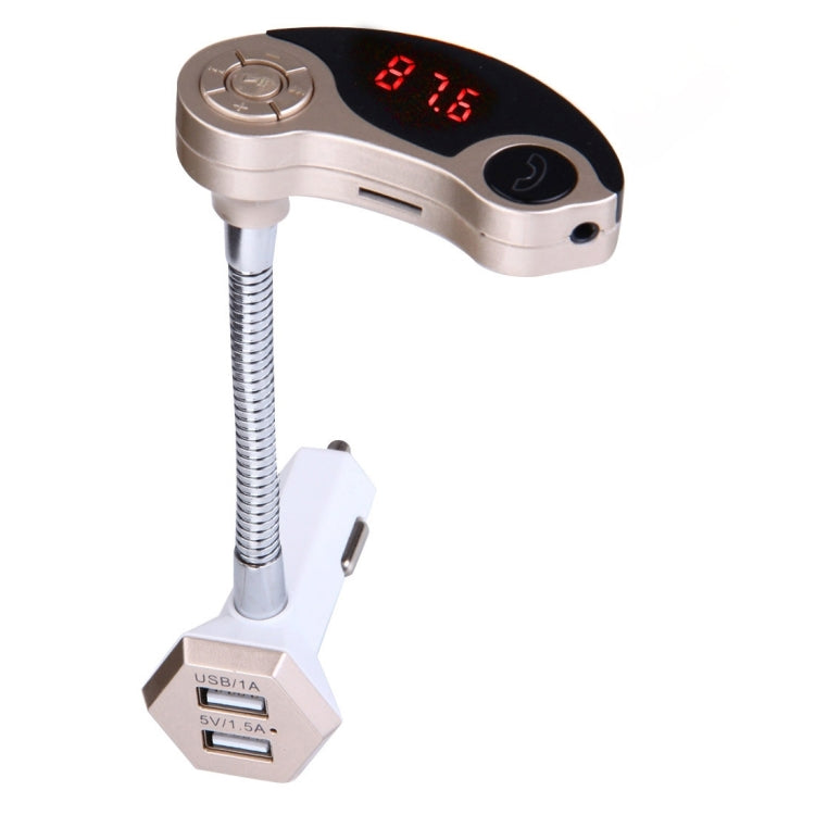 GT86 Dual USB Charger Car Bluetooth FM Transmitter Kit, Support LCD Display / TF Card Music Play / Hands-free, GT86 (Gold), GT86 (Silver), GT86 (Black)