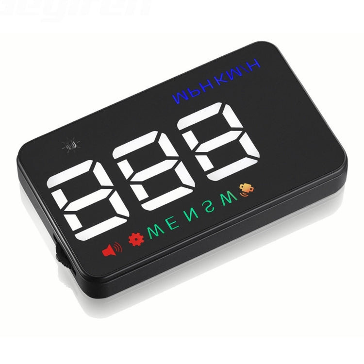 Geyiren A5 HUD 3.5 inch Car Head Up Display with GPS System, Two Mode Display, Light Sensors, KM/h MPH Speed, Compass, Speed Alarm, A5(Black), A5 (Green Light)
