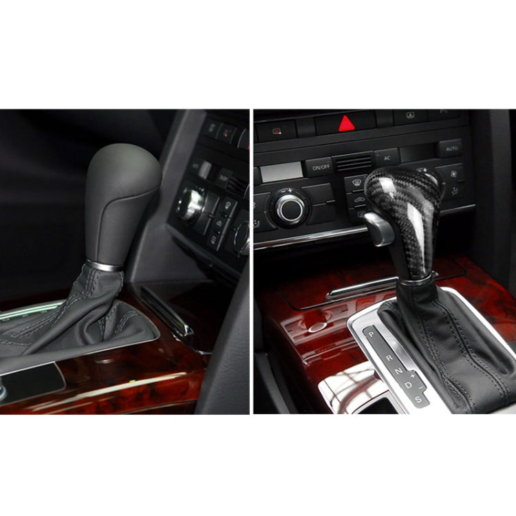 For Left Driving Universal Carbon Fiber Car Gear Shift Knob Modified Shifter Lever Knob for AUDI A4 / A5 / A6 / A7 / Q5 Q7, A7 / Q5 Q7