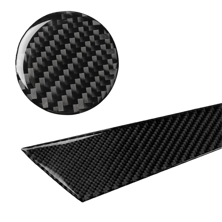 3 PCS Car Carbon Fiber Gear Panel Decorative Sticker for Audi A3, Left Driving, Gear Panel, Left Driving