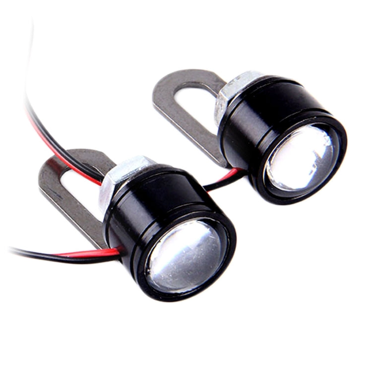 2 PCS 12V 3W  Eagle Eyes LED Strobe Light For Motorcycle ，Wire Length: 90cm, Wire Length: 90cm