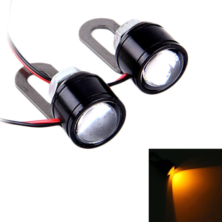 2 PCS 12V 3W  Eagle Eyes LED Strobe Light For Motorcycle ，Wire Length: 90cm, Wire Length: 90cm