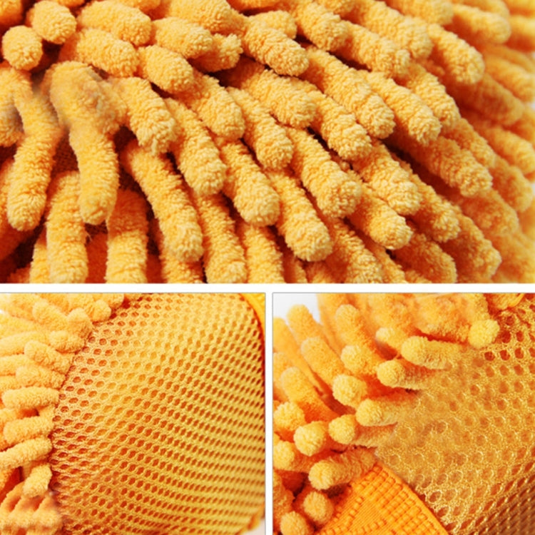 KANEED Ultrafine Fiber Chenille Anthozoan Car Washing Gloves Multi-functional Magic Car Brush (Random Color Delivery), Car Washing Gloves