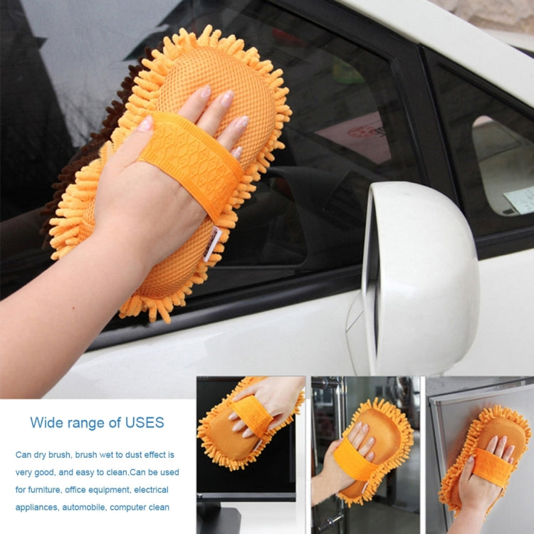 KANEED Ultrafine Fiber Chenille Anthozoan Car Washing Gloves Multi-functional Magic Car Brush (Random Color Delivery), Car Washing Gloves