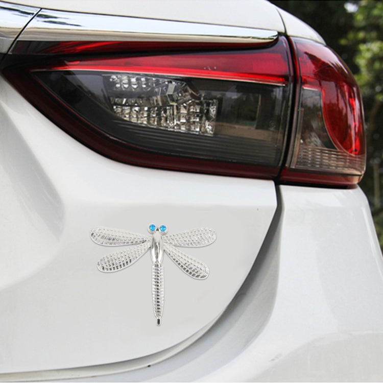 Dragonfly Shape Car Metal Body Decorative Sticker, Dragonfly Shape (Gold), Dragonfly Shape (Silver)