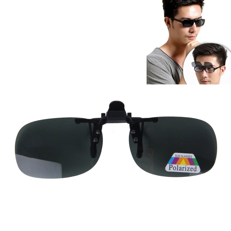 Polarized Clip-on Flip Up Plastic Clip Sunglasses Lenses Glasses Unbreakable Driving Fishing Outdoor Sport, Yellow, Brown, Dark Green