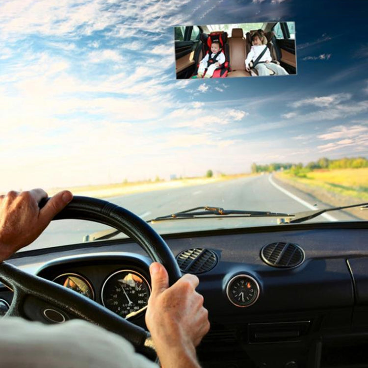 360 Degree Car Adjustable Interior Windshield Rectangular Blind Spot Mirror with Suck Cup Holder, XL-1013