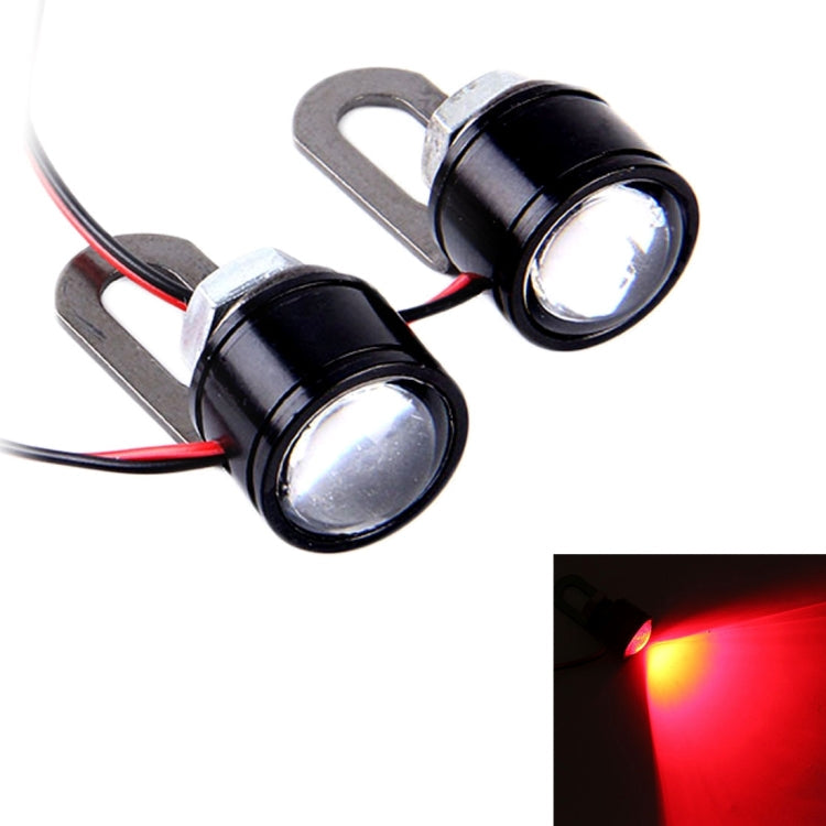 2 PCS 12V 3W Eagle Eyes LED Light For Motorcycle ，Wire Length: 45cm, Wire Length: 45cm