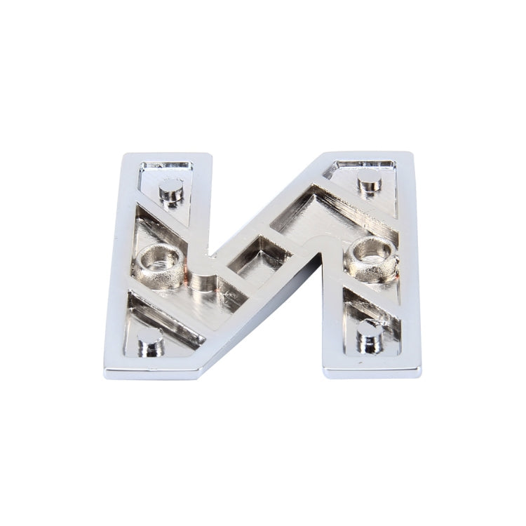 Car Vehicle Badge Emblem 3D English Letter Self-adhesive Sticker Decal, Size: 4.5*4.5*0.5cm, N, D