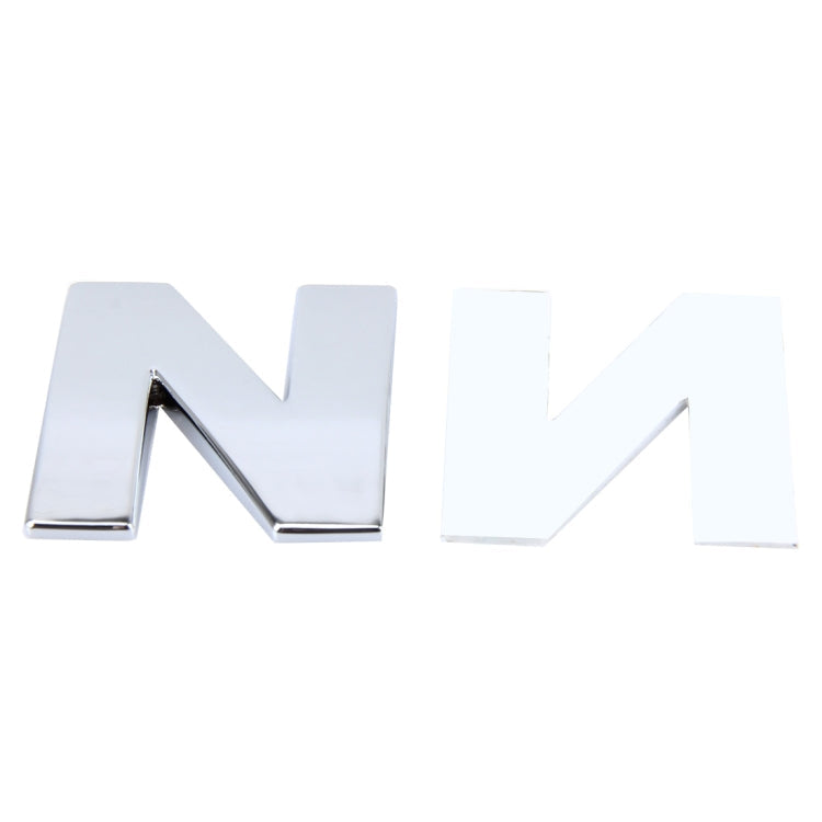 Car Vehicle Badge Emblem 3D English Letter Self-adhesive Sticker Decal, Size: 4.5*4.5*0.5cm, N, D