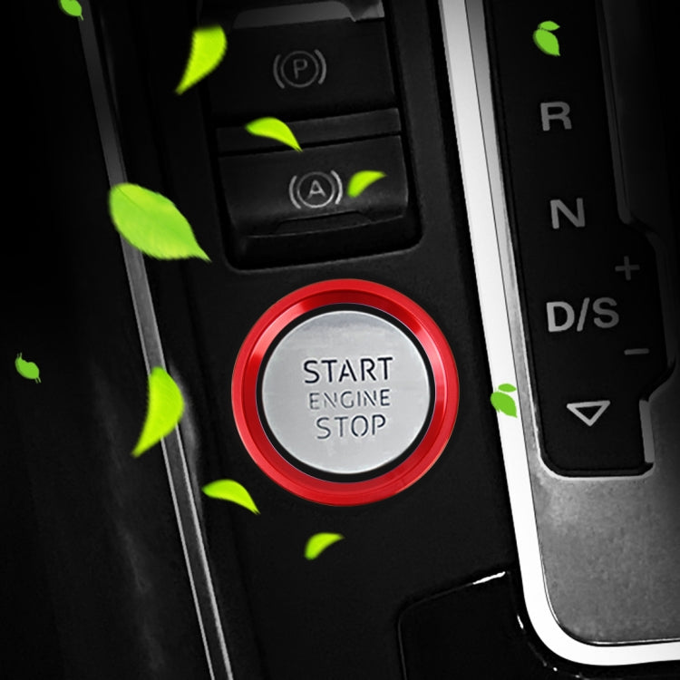 Car Engine Start Key Push Button Ring Trim Aluminum Alloy Sticker Decoration for Audi, For Audi(Engine Start)