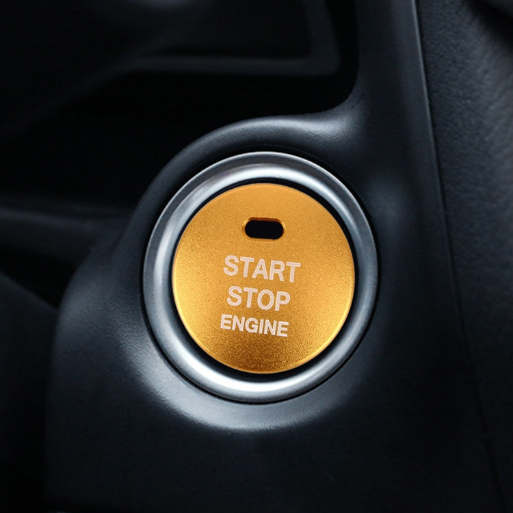 3D Aluminum Alloy Engine Start Stop Push Button Cover Trim Decorative Sticker for Mazda, for Mazda