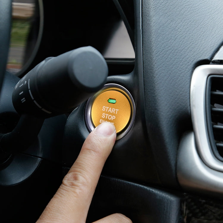 3D Aluminum Alloy Engine Start Stop Push Button Cover Trim Decorative Sticker for Mazda, for Mazda