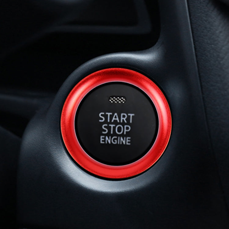 Car Engine Start Key Push Button Ring Trim Aluminum Alloy Sticker Decoration for Mazda, For Mazda