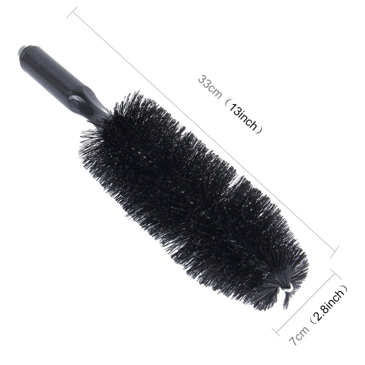 KANEED Portable Loop Style Auto Car Vehicle Motorcycle Wheel Tire Rim Hub Scrub Wash Brush Washing Cleaning Tool, Tire Rim Hub Brush