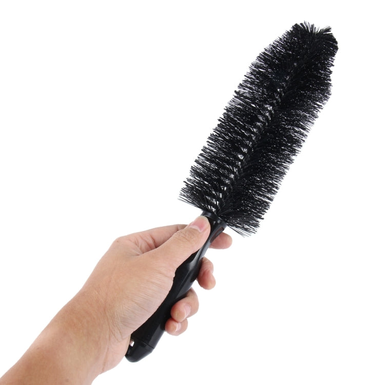 KANEED Portable Loop Style Auto Car Vehicle Motorcycle Wheel Tire Rim Hub Scrub Wash Brush Washing Cleaning Tool, Tire Rim Hub Brush