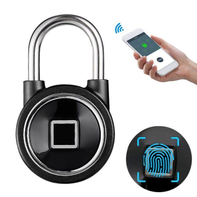 Waterproof Intelligent Bluetooth Fingerprint Padlock Remote Unlocking for iOS / Android, Fingerprint and Remote Padlock(Silver), Fingerprint and Remote Padlock(Black), Fingerprint and Remote Padlock(Blue)