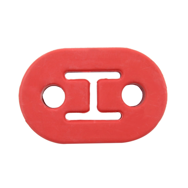 Universal Car Two Holes Adjustable Rubber Mounting Bracket Exhaust Tube Hanging Rubber Tube Car Exhaust Pipe Hanging Shackle Hanging Exhaust Hanging From Ear, 2 Holes (Red)