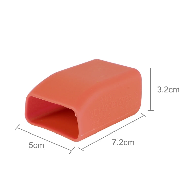 Safe Rubber Car Seat Belt Clips Locking Buckles Protective Cover, Orange, Green, Blue, Red, Black