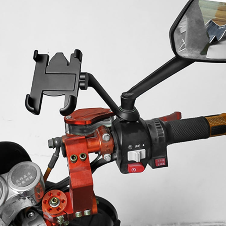 Motorcycle Rear View Mirror Aluminum Alloy Bracket, Random Color Delivery, Mirror Aluminum Alloy Bracket,