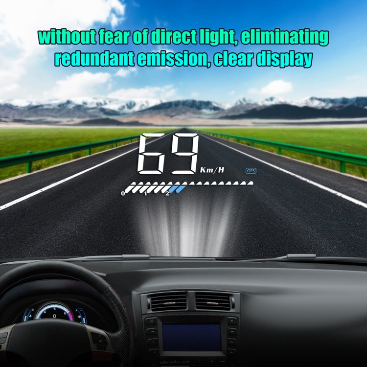M7 3.5 inch Universal Car OBD2 + GPS HUD Vehicle-mounted Head Up Display Fuel Consumption, M7