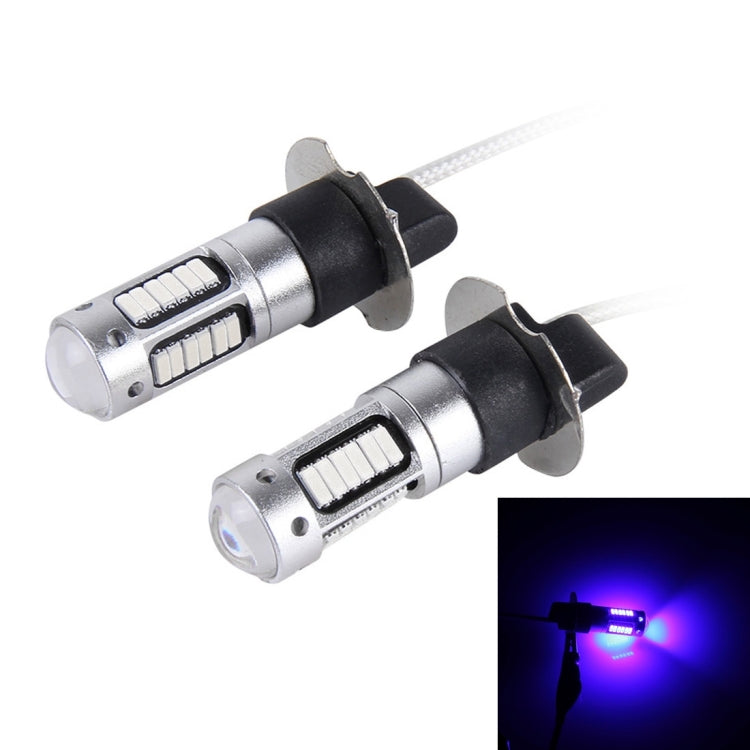 2 PCS H3 10W 30 SMD-4014 LEDs Car Fog Light, DC 12V, H3 (Blue Light), H3 (Orange Light), H3 (White Light)
