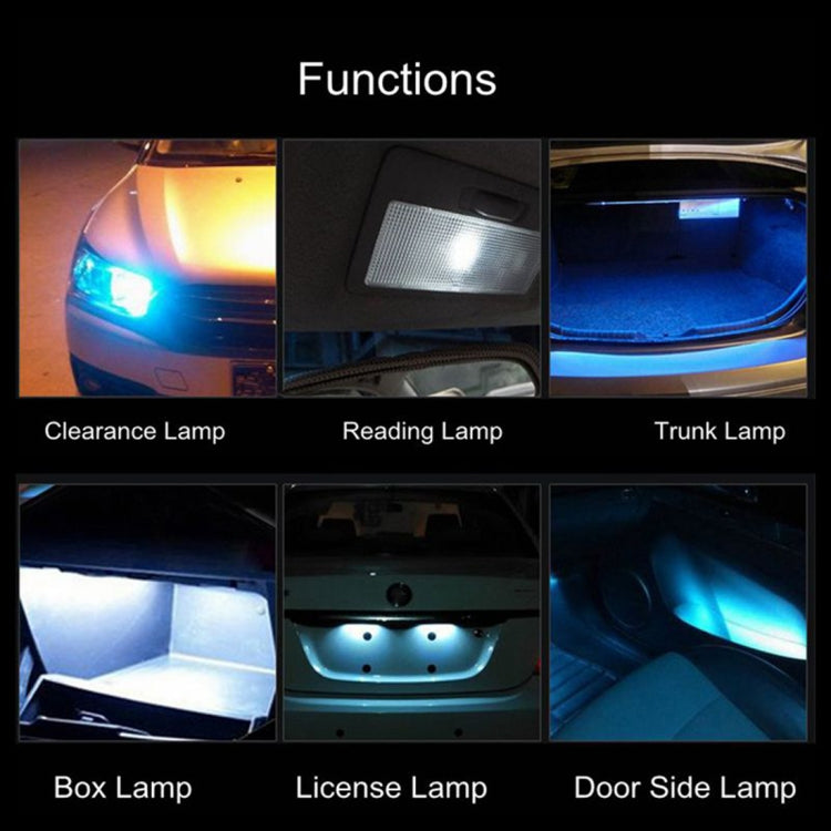 2 PCS 31mm DC12V / 1W / 6000K / 65LM 21LEDs SMD-3014 Car License Plate Light / Dome Light, with Decoder, 1W  31mm
