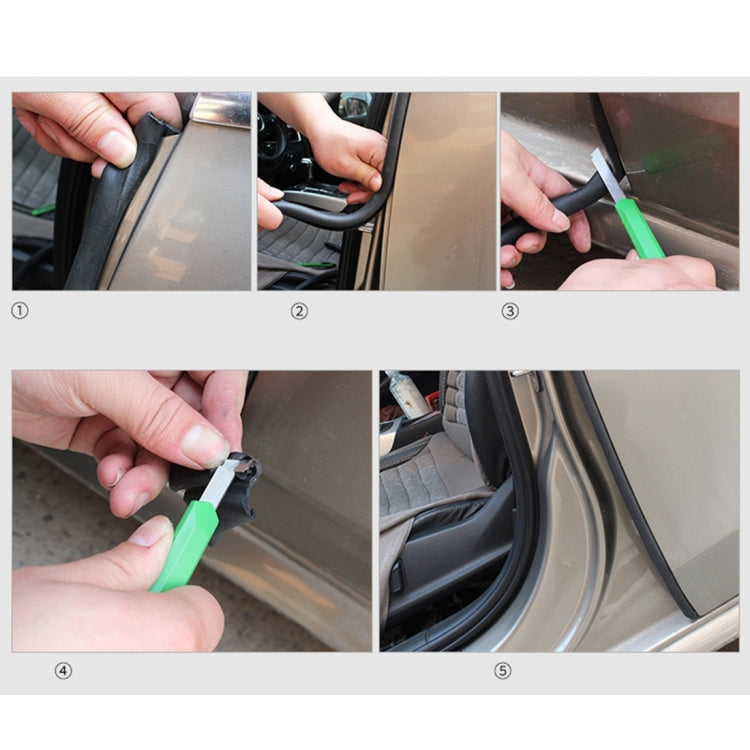 80cm B Shape Car Decorative Strip Rubber Chrome Decoration Strip Door Seal Window Seal, 80cm B Shape
