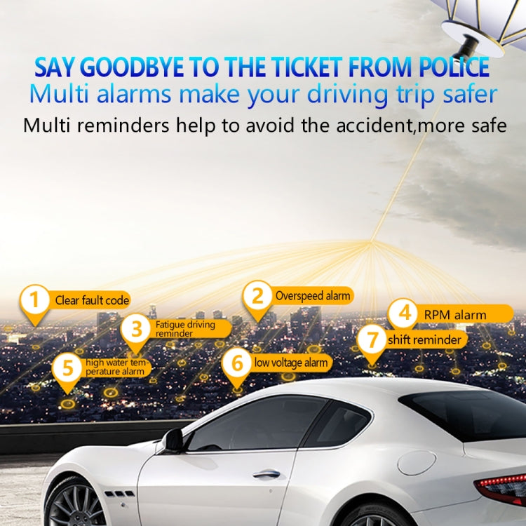 With Adjustable Reflection Board, Speed & RPM & Water Temperature & Oil Consumption & Driving Distance / Time & Voltage Display, Over Speed Alarm, Connect OBD2 Interface, C500(Green), C500(Blue), C500（White)