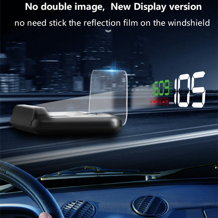 With Adjustable Reflection Board, Speed & RPM & Water Temperature & Oil Consumption & Driving Distance / Time & Voltage Display, Over Speed Alarm, Connect OBD2 Interface, C500(Green), C500(Blue), C500（White)