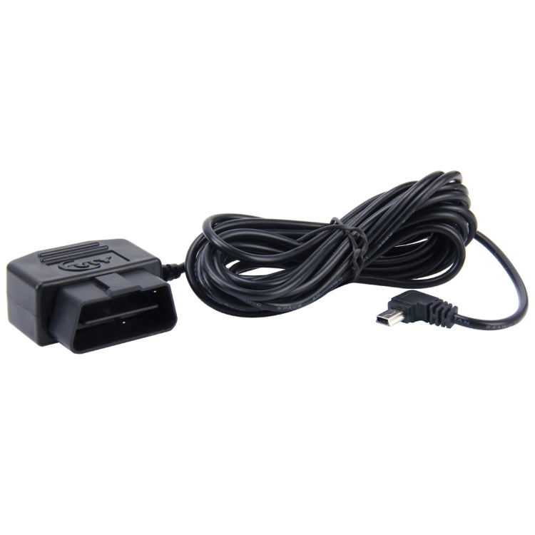 Car Auto 16Pin OBD Charging Cable Micro USB Power Adapter for GPS Tablet E-dog Phone, Cable Length: 2m, OBD