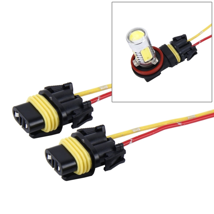2 PCS Car Auto LED Bulb Socket Holder (No Including Light), H1/H3, H4, H7, H8/H11, 1156, 7443