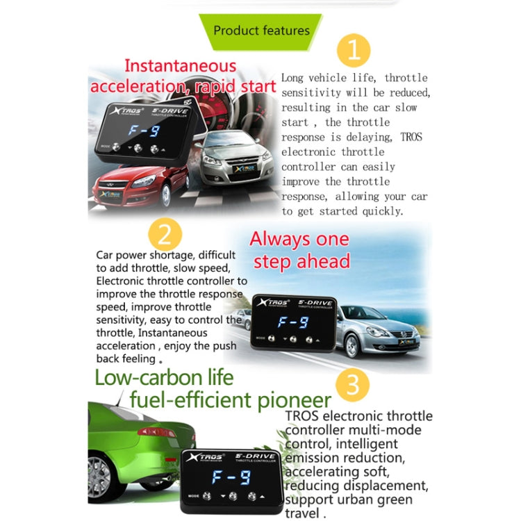 TROS KS-5Drive Potent Booster for Proton Persona Electronic Throttle Controller, For Proton Persona