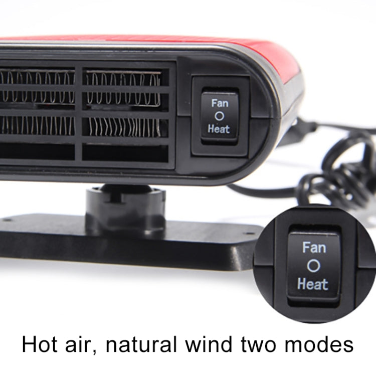 Car Heater Hot Cool Fan Windscreen Window Demister Defroster DC 24V, Ordinary Version, DC 24V, Ordinary Version (Red)
