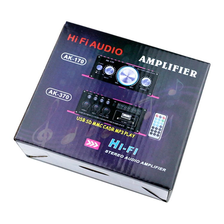AK370 12V Household / Car Bluetooth HIFI Amplifier Audio with Remote Control , AK370