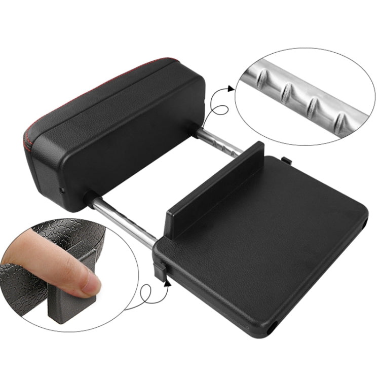 2 PCS Universal Car Wireless Qi Standard Charger PU Leather Wrapped Armrest Box Cushion Car Armrest Box Mat with Storage Box, 2pcs(Black Red), 2pcs(Black White), 2pcs(Grey), 2pcs(Beige), 2pcs(Brown)