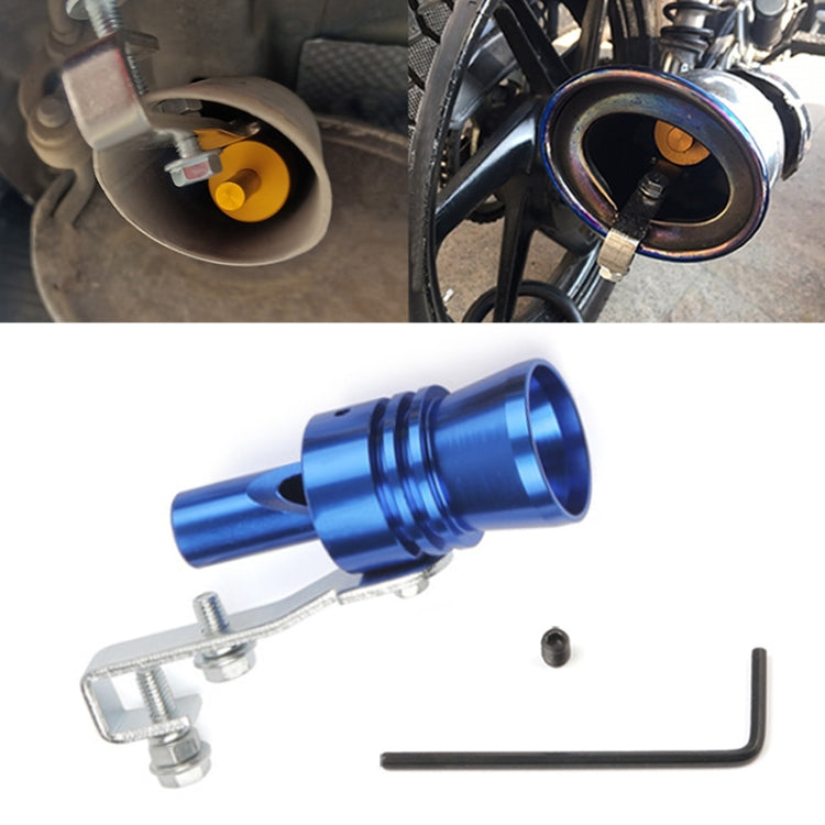 Universal Aluminum Turbo Sound Exhaust Muffler Pipe Whistle Car / Motorcycle Simulator Whistler, Size: XL, Outside Diameter: 35mm, Size: XL (Red), Size: XL (Silver), Size: XL (Black), Size: XL (Gold), Size: XL (Blue)