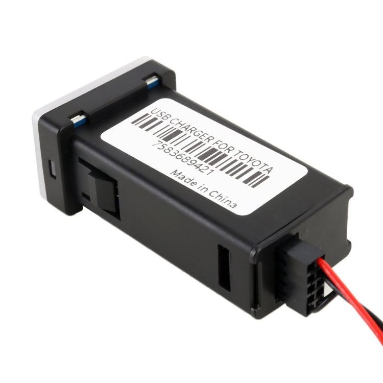 Car QC3.0 Fast Charge USB Interface Modification Charger for Toyota, Fuse to Take Power, Fuse (Ice Blue Light)